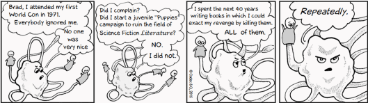 The Germ explains his strategy for coping with the mean girls at Worldcon