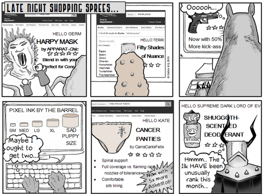 Evil League of Evil and CHORFs go shopping at Amazon.com