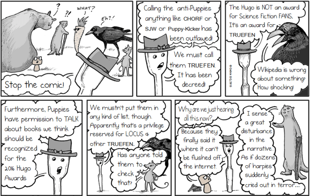 It'll probably be Brad's turn to disavow Vox Day...