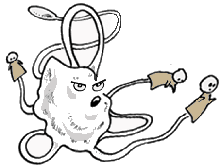 They're really not tentacles you know, they're exoflagellates.