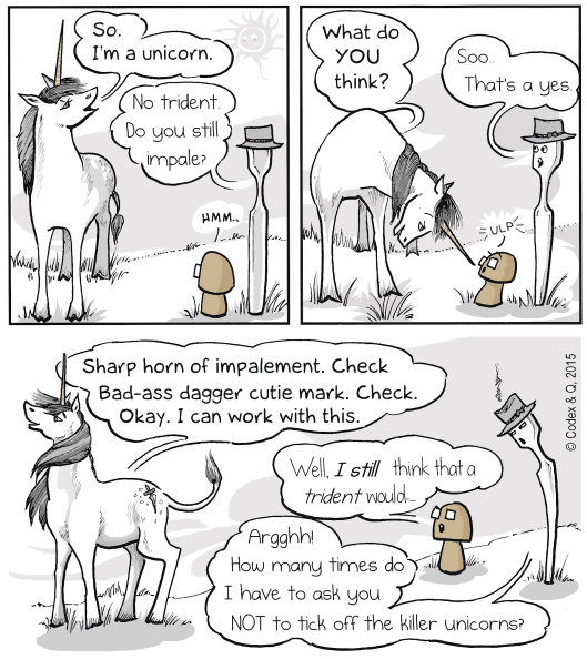 Kate the Unicorn still Impales