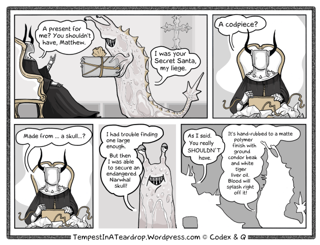 Vox Day's Secret Santa makes him an unusual gift