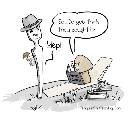 Drinks with cute umbrellas = total goof-off. Everyone knows THAT. Think_They_Bought_It