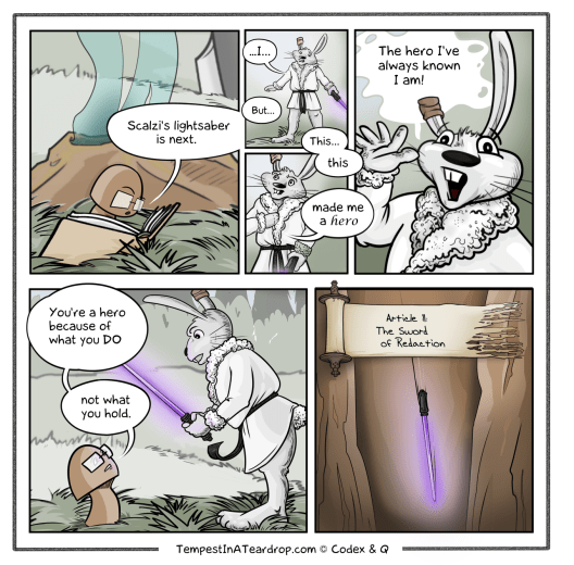 ... and the missing ear sells it!